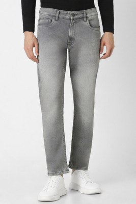 PETER ENGLAND Tapered Fit Men Grey Jeans