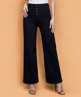 Miss Chase Loose Fit Women Black Jeans