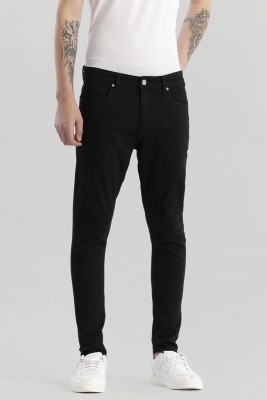 Snitch Skinny Men Black Jeans