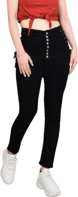 RUFFLETECH Slim Women Black Jeans