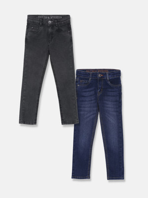 TALES & STORIES Regular Boys Multicolor Jeans(Pack of 2)