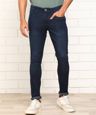 PROVOGUE Slim Men Dark Blue Jeans