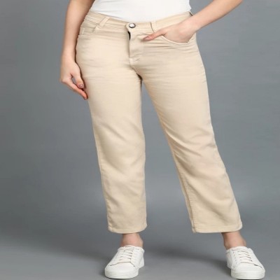 PERFECT FASHION Regular Women Beige Jeans