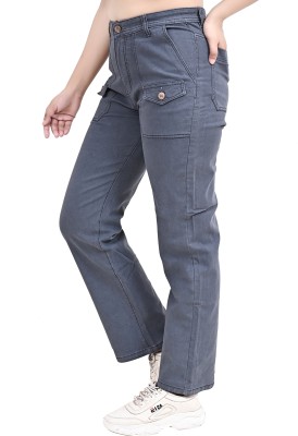 WHITE GIRL Slim Women Grey Jeans