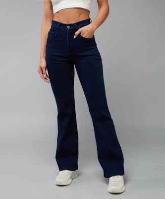 DOLCE CRUDO Boot-Leg Women Dark Blue Jeans