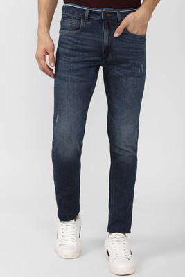 PETER ENGLAND Tapered Fit Men Dark Blue Jeans