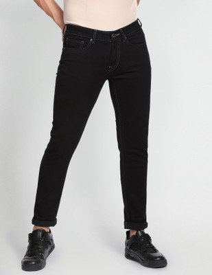 FLYING MACHINE Super Skinny Men Black Jeans