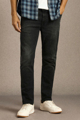 LOUIS PHILIPPE Regular Men Black Jeans