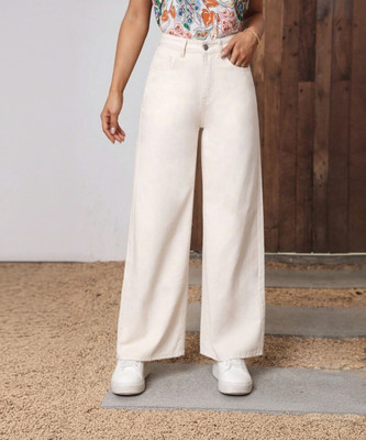 NUCOUTHS the style you love Regular Women White Jeans