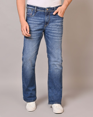 white apple jns Boot-Leg Men Blue Jeans