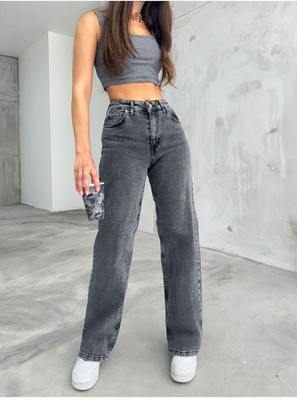 PINKLIT Loose Fit Women Grey Jeans