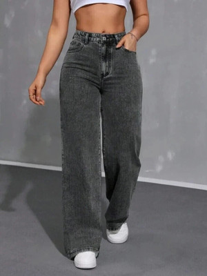 p.x.5 Loose Fit Women Black Jeans