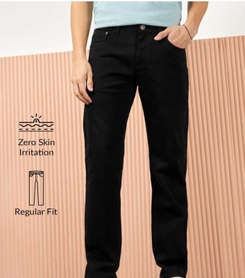 Geeejns Slim Men Black Jeans