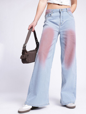 Glitchez Straight Fit Women Blue Jeans