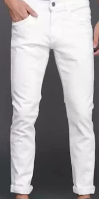 comfits Slim Men White Jeans