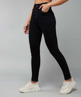 DOLCE CRUDO Skinny Women Black Jeans