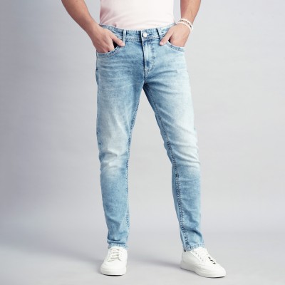 ROOKIES Tapered Fit Men Light Blue Jeans