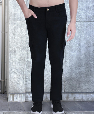 KONFY Regular Men Blue, Black Jeans