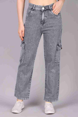 Alluring Looks Flared Women Grey Jeans