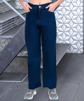 NEUNK Straight Fit Women Blue, Black Jeans