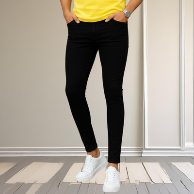Koetler Skinny Men Black Jeans