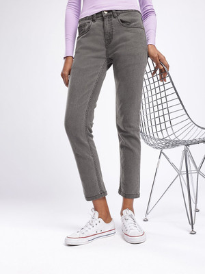 Glitchez Slim Women Grey Jeans