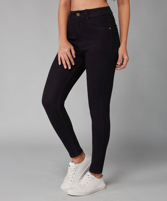 DOLCE CRUDO Skinny Women Black Jeans