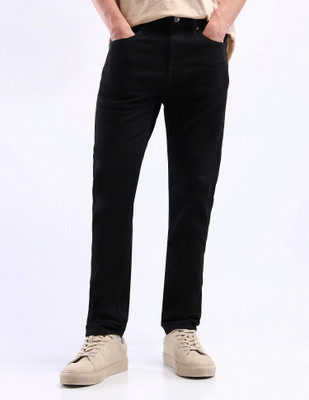 FLYING MACHINE Tapered Fit Men Black Jeans