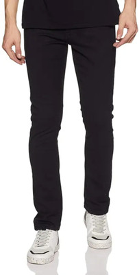 WHITE HAND Slim Men Black Jeans