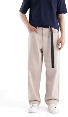 comfits Loose Fit Men Beige Jeans