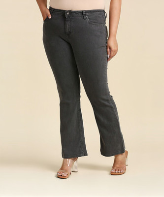 High Star Boot-Leg Women Grey Jeans