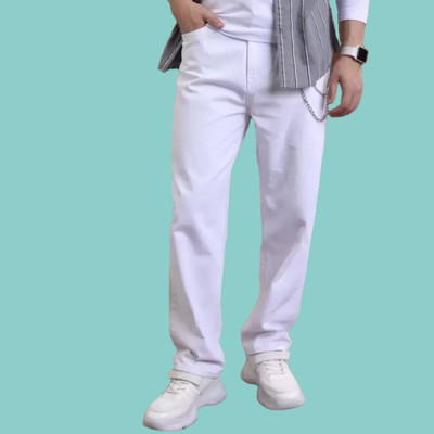 METRONAUT Loose Fit Men White Jeans