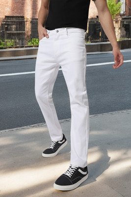 Urbano Fashion Slim Men White Jeans