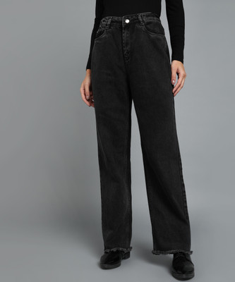 Urbano Fashion Flared Women Black Jeans