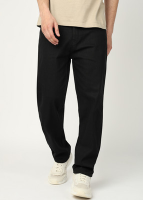 METRONAUT Straight Fit Men Black Jeans