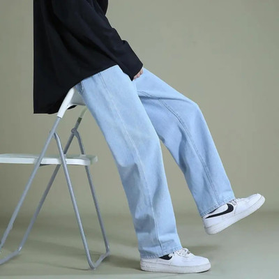 KD KRSNA OF DENIM Straight Fit Men Light Blue Jeans