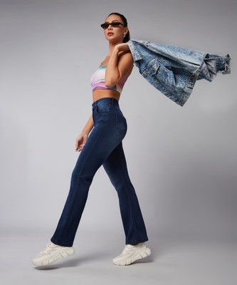 DOLCE CRUDO Flared Women Blue Jeans