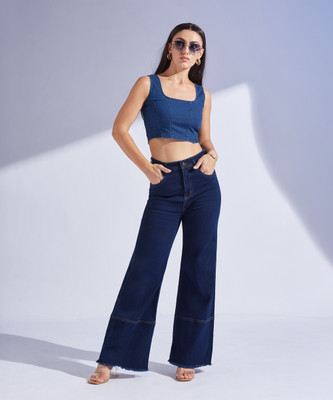 Miss Chase Tapered Fit Women Blue Jeans