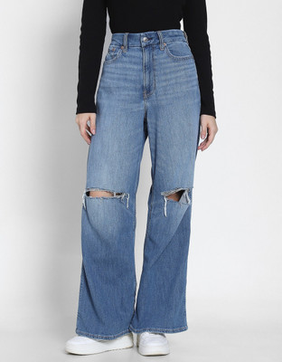 American Eagle Loose Fit Women Blue Jeans