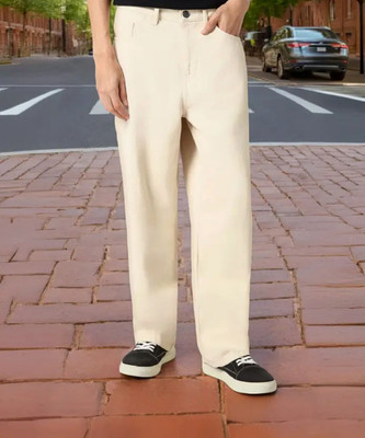 Moda Rapido Loose Fit Men Beige Jeans
