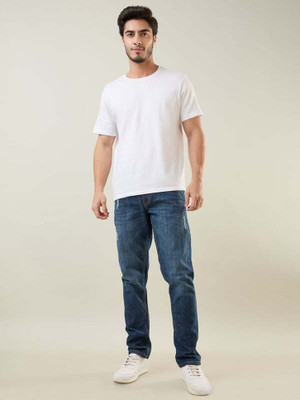 Tim Paris Tapered Fit Men Blue Jeans