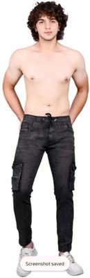 Masher Jogger Fit Men Black Jeans
