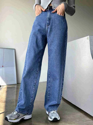 Zizvo Flared Women Dark Blue Jeans