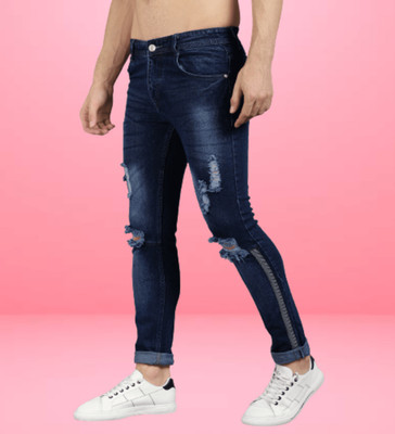 FUDE PRIDE Slim Men Dark Blue Jeans