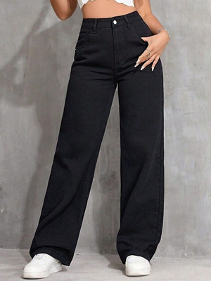 M MODDY Straight Fit Women Black Jeans