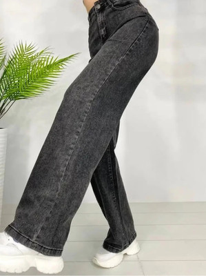 O'Mine Straight Fit Women Black, Grey Jeans