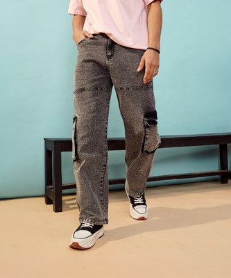 MASCLN SASSAFRAS Relaxed Fit Men Black Jeans