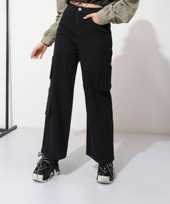 Tokyo Talkies Boot-Leg Women Black Jeans