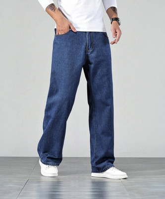 DENIM LOOK Relaxed Fit Men Dark Blue Jeans