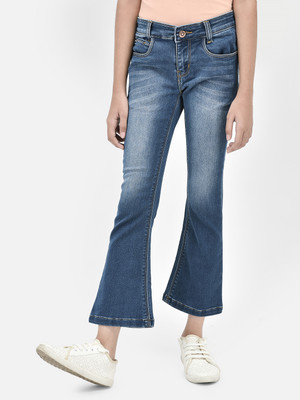 CRIMSOUNE CLUB Regular Girls Blue Jeans